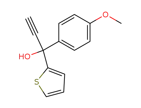 1-(thiophen-2-yl)-1-(4-methoxyphenyl)-prop-2-yn-1-ol