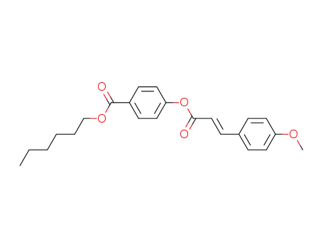 4-[(E)-3-(4-Methoxy-phenyl)-acryloyloxy]-benzoic acid hexyl ester