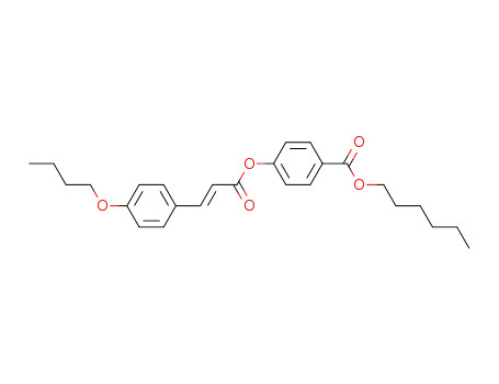 4-[(E)-3-(4-Butoxy-phenyl)-acryloyloxy]-benzoic acid hexyl ester
