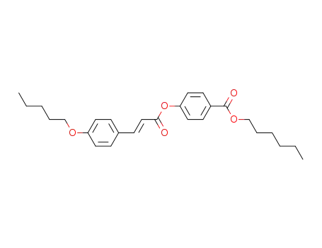 4-[(E)-3-(4-Pentyloxy-phenyl)-acryloyloxy]-benzoic acid hexyl ester