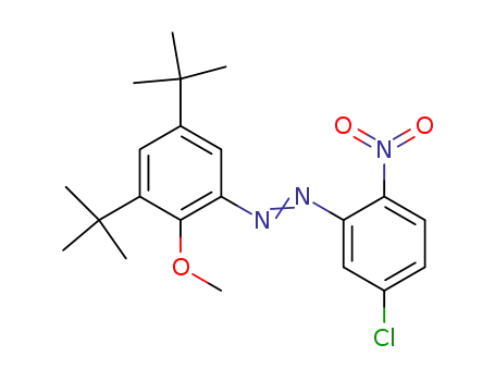 (5-chloro-2-nitro-phenyl)-(3,5-di-tert-butyl-2-methoxy-phenyl)-diazene