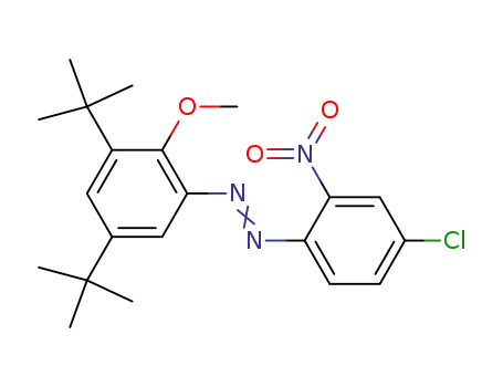 (4-chloro-2-nitro-phenyl)-(3,5-di-tert-butyl-2-methoxy-phenyl)-diazene