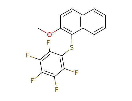 1-(2,3,4,5,6-pentafluorophenylthio)-2-methoxynaphthalene