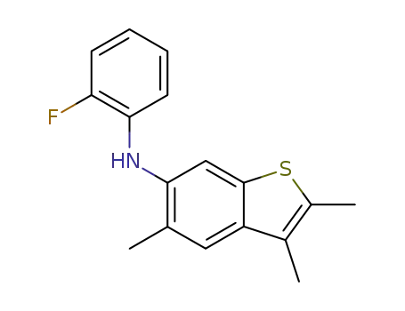 6-(2-fluorophenyl)amino-2,3,5-trimethylbenzo[b]thiophene