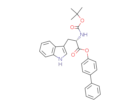 (S)-biphenyl-4-yl 2-(tert-butoxycarbonylamino)-3-(1H-indol-3-yl)propanoate