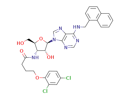 3'-[4-(2,4-dichlorophenyloxy)butanamido]-3'-deoxy-N6-(1-naphthylmethyl)adenosine