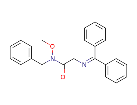 2-(benzhydrylidene-amino)-N-benzyl-N-methoxy-acetamide