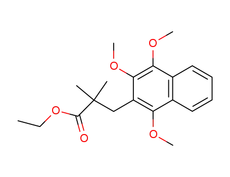 ethyl 2,2-dimethyl-3-(1,3,4-trimethoxynaphthalen-2-yl)propanoate