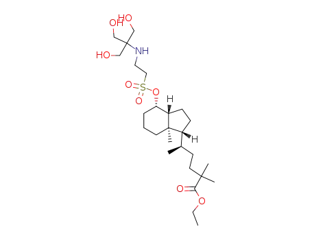 (R)-5-{(1R,3aR,4S,7aR)-4-[2-(2-Hydroxy-1,1-bis-hydroxymethyl-ethylamino)-ethanesulfonyloxy]-7a-methyl-octahydro-inden-1-yl}-2,2-dimethyl-hexanoic acid ethyl ester