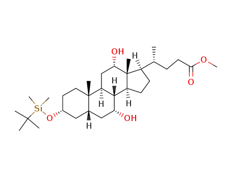 methyl 3α-O-(tert-butyl-dimethylsilanyloxy)-7α,12α-dihydroxy-5β-cholan-24-oate