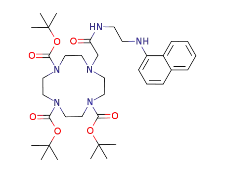 10-{[2-(naphthalen-1-ylamino)-ethylcarbamoyl]-methyl}-1,4,7,10tetraaza-cyclododecane-1,4,7-tricarboxylic acid tri-tert-butyl ester