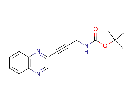 (3-quinoxalin-2-yl-prop-2-ynyl)-carbamic acid tert-butyl ester