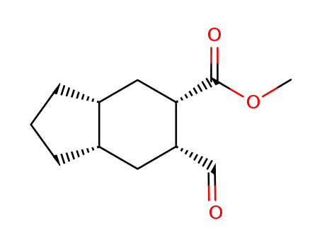 6-formyl-octahydro-indene-5-carboxylic acid methyl ester
