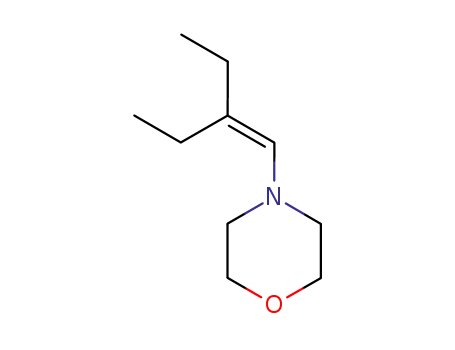 Molecular Structure of 28478-26-4 (4-(2-ethylbut-1-en-1-yl)morpholine)