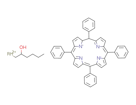 β-hydroxy-n-hexyl(tetraphenylporphyrinato)rhodium(III)