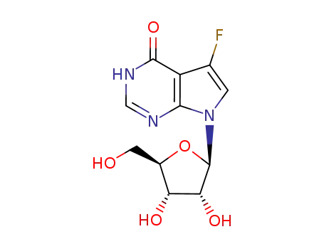 7-((2R,3R,4S,5R)-3,4-dihydroxy-5-(hydroxymethyl)tetrahydrofuran-2-yl)-5-fluoro-3,7-dihydro-4H-pyrrolo[2,3-d]pyrimidin-4-one