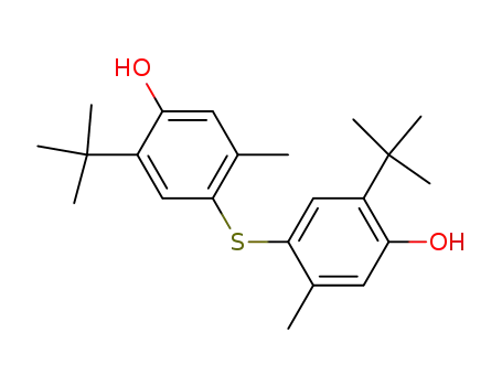 Molecular Structure of 96-69-5 (4,4'-Thiobis(6-tert-butyl-m-cresol))