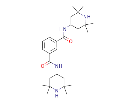 Molecular Structure of 42774-15-2 (N,N'-Bis(2,2,6,6-tetramethyl-4-piperidinyl)-1,3-benzenedicarboxamide)