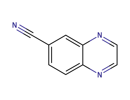 Molecular Structure of 23088-24-6 (6-Quinoxalinecarbonitrile)
