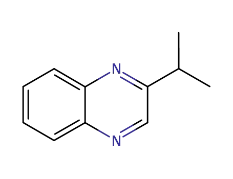 Molecular Structure of 80360-35-6 (Quinoxaline, 2-(1-methylethyl)- (9CI))