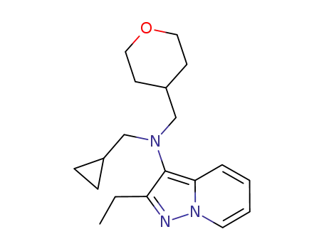 N-cyclopropylmethyl-N-(2-ethylpyrazolo[1,5-a]pyridine-3-yl)-N-(tetrahydro-2H-pyran-4-ylmethyl)amine