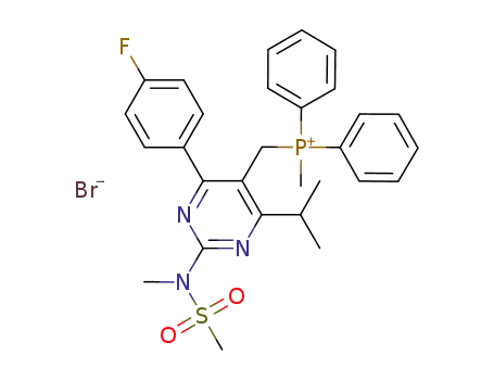 ({4-(4-fluorophenyl)-6-isopropyl-2-[methyl(methylsulfonyl)amino]-5-pyrimidinyl}methyl)-methyldiphenylphosphonium bromide