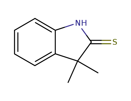 Molecular Structure of 19155-25-0 (2H-Indole-2-thione, 1,3-dihydro-3,3-dimethyl-)