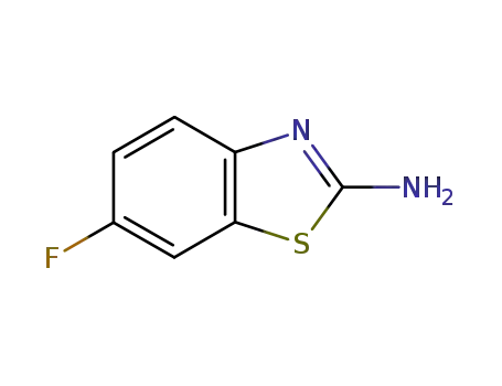 Molecular Structure of 348-40-3 (2-Amino-6-fluorobenzothiazole)