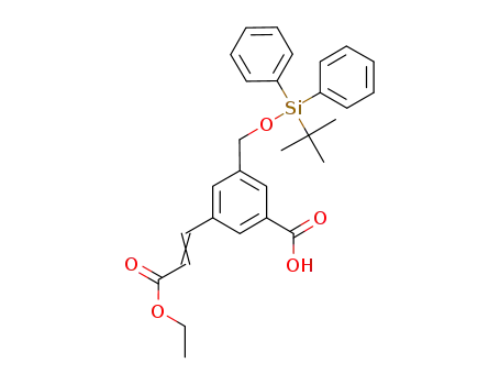 5-(t-butyl-diphenyl-silanyloxymethyl)-5-(2-ethoxycarbonyl-vinyl)-benzoic acid