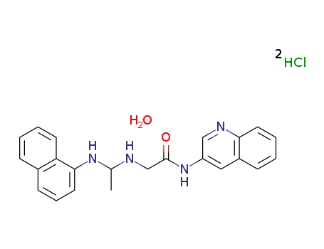 2-(1-naphthylamino)ethylamino-N-(3-quinolyl)acetamide dihydrochloride monohydrate