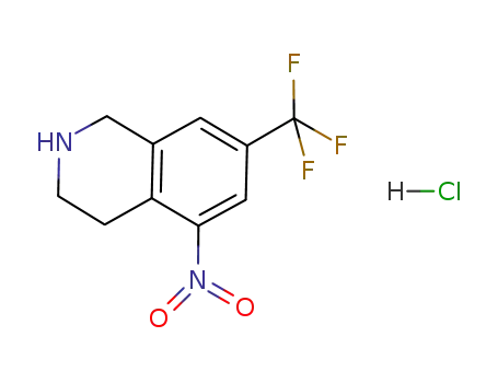 7-(trifluoromethyl)-1,2,3,4-tetrahydro-5-nitroisoquinoline hydrochloride