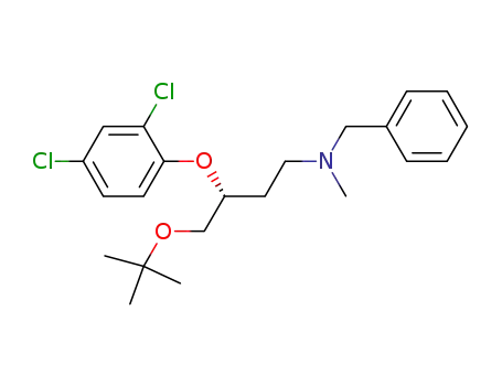 Molecular Structure of 865865-21-0 ((3R)-N-benzyl-4-tert-butoxy-3-(2,4-dichlorophenoxy)-N-methyl-butan-1-amine)