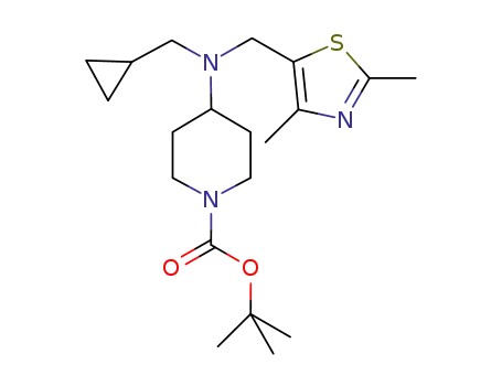 4-{[cyclopropylmethyl-(2,4-dimethyl-thiazol-5-ylmethyl)]-amino}-piperidine-1-carboxylic acid tert-butyl ester