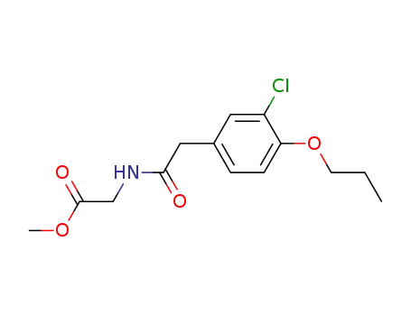 4-n-Propoxy-3-chloro-phenylacetyl-glycine methyl ester