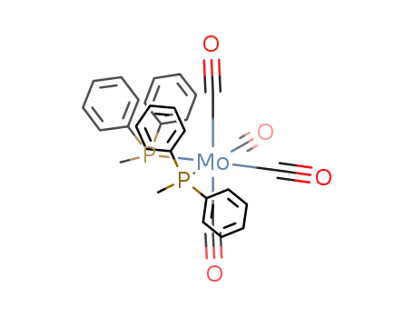 cis-{molybdenum(0)(carbonyl)4(P(phenyl)2(methyl))2}