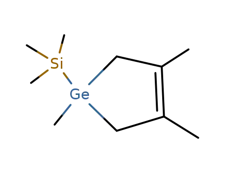 Molecular Structure of 134847-66-8 (Silane, (2,5-dihydro-1,3,4-trimethyl-1H-germol-1-yl)trimethyl-)
