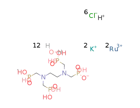K2H{ruthenium(III)2(ethylenediamine-N,N,N',N'-tetramethylphosphonato)3Cl6}*12H2O