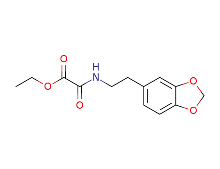 Molecular Structure of 91958-62-2 (ethyl {[2-(1,3-benzodioxol-5-yl)ethyl]amino}(oxo)acetate)