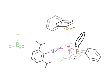 {bis(2,6-diisopropylphenylimido)bis(methyldiphenylphosphine)tungsten} tetrafluoroborate