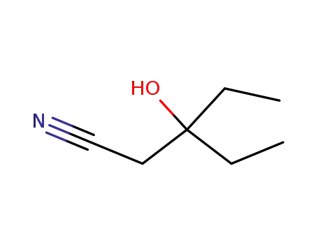 Molecular Structure of 17190-27-1 (Pentanenitrile, 3-ethyl-3-hydroxy-)