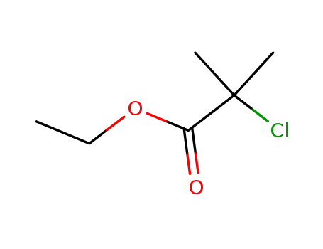 Molecular Structure of 62554-44-3 (Propanoic acid, 2-chloro-2-methyl-, ethyl ester)