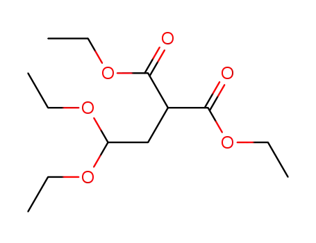 Molecular Structure of 21339-47-9 (3,3-DIETHOXYPROPANE-1,1-DICARBOXYLIC ACID DIETHYL ESTER)