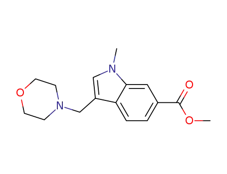 1-methyl-3-morpholin-4-ylmethyl-1H-indole-6-carboxylic acid methyl ester