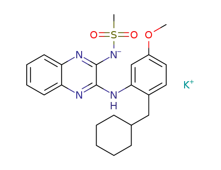 N-(3-{[2-(cyclohexylmethyl)-5-methoxyphenyl]amino}quinoxalin-2-yl)methanesulfonamide potassium salt