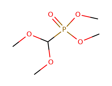 Molecular Structure of 30410-95-8 (Phosphonic acid, (dimethoxymethyl)-, dimethyl ester)