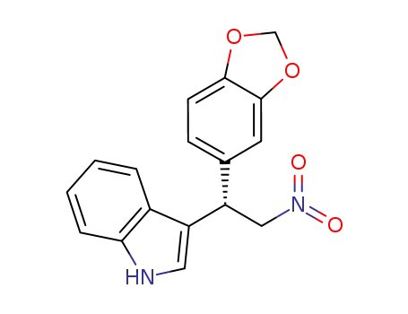 (S)-3-(1-(benzo[d][1,3]dioxol-5-yl)-2-nitroethyl)-1H-indole