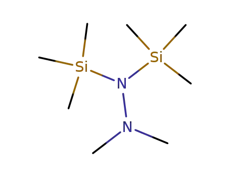 Molecular Structure of 684-26-4 (Hydrazine, 1,1-dimethyl-2,2-bis(trimethylsilyl)-)