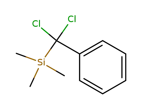 Molecular Structure of 25115-43-9 (Silane, (dichlorophenylmethyl)trimethyl-)