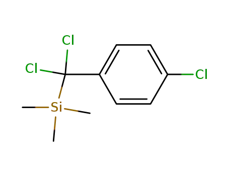 Molecular Structure of 53119-90-7 (Silane, [dichloro(4-chlorophenyl)methyl]trimethyl-)