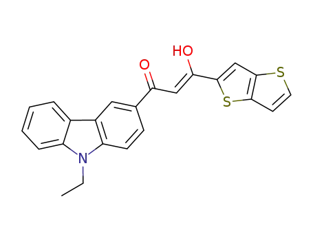 (2Z)-1-(9-ethyl-9H-carbazol-2-yl)-3-hydroxy-3-thieno[3,2-b]thiophen-2-ylprop-2-en-1-one
